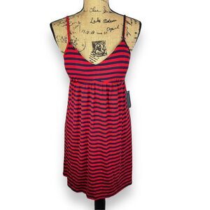 NWT Tommy Hilfiger PJ Chemise Red Blue Stripe Size Medium